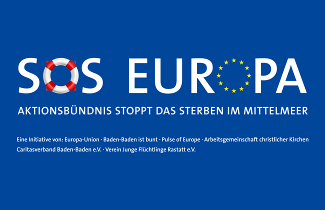 Wir unterstützen die Aktion SOS Europa