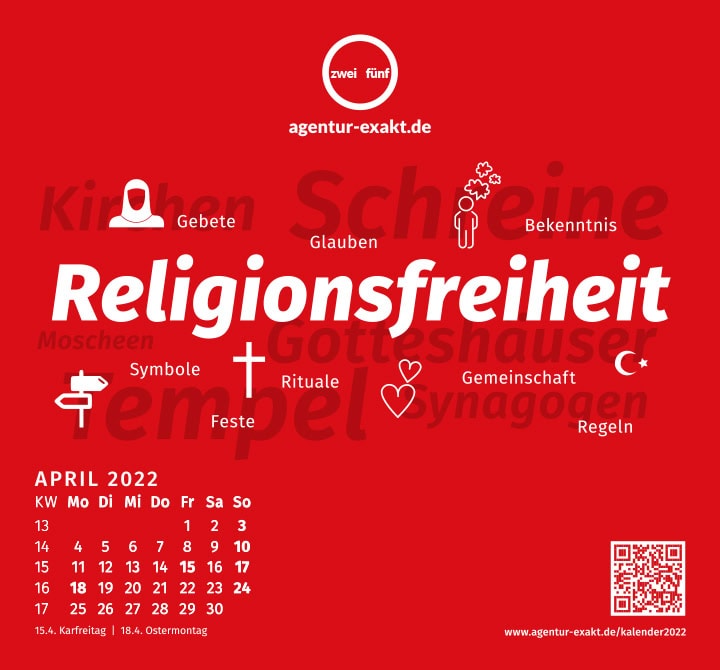 April 2022: Religionsfreiheit
