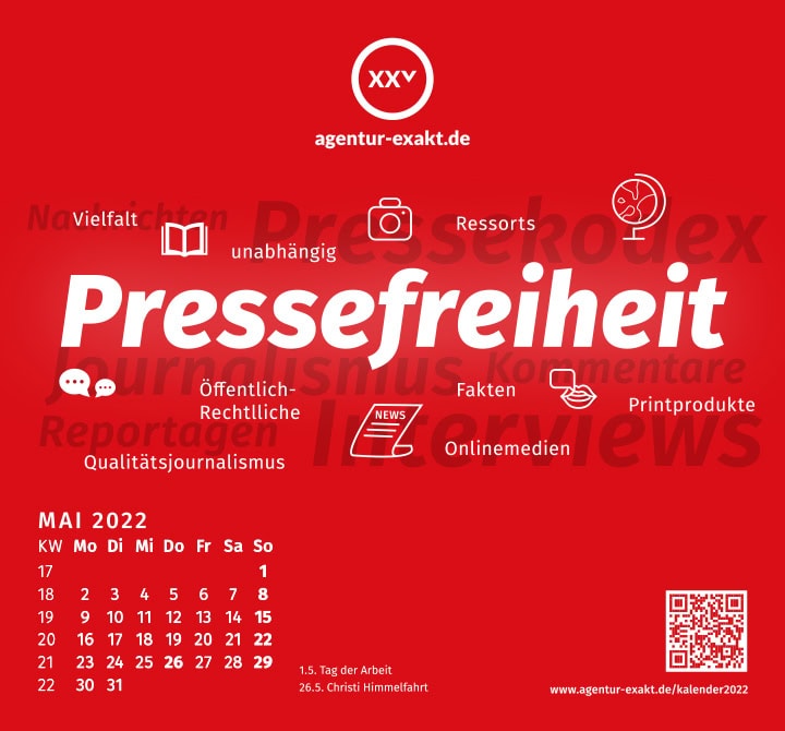 Mai 2022: Pressefreiheit
