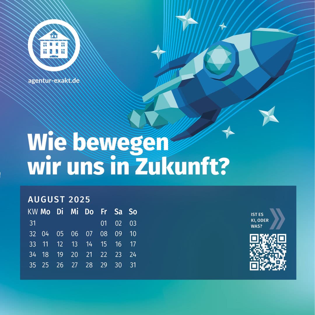 exakt-Tischkalendar 2025 August