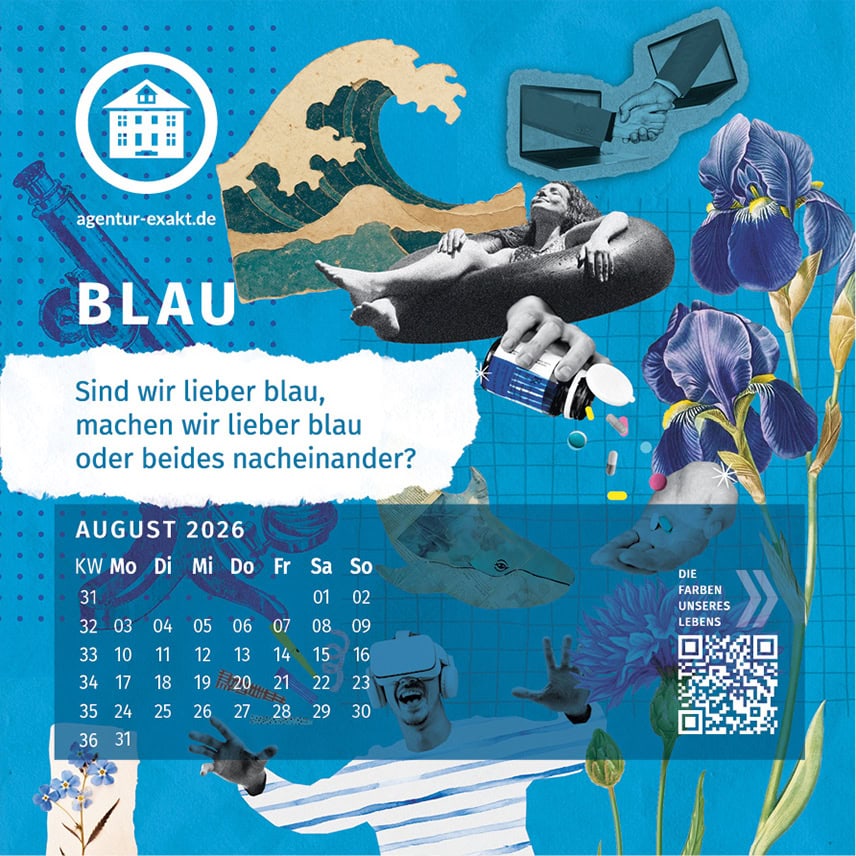 exakt-Tischkalender August 2026